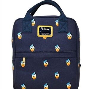 Disney Loungefly Donald Duck mini backpack NWOT EUC
